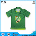 100% Polyester Cricket Uniforms Jersey with Pattern